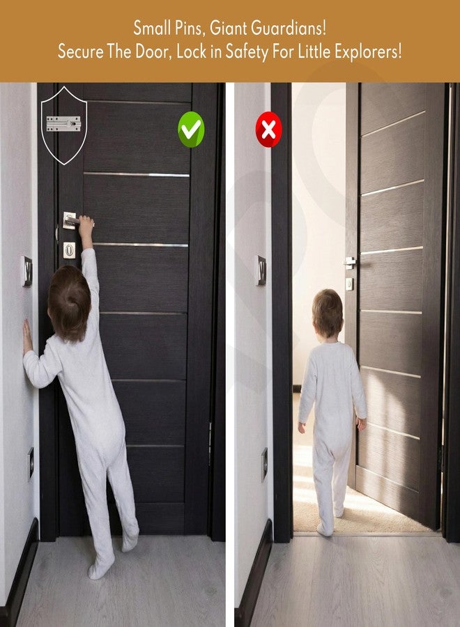 LAPO مزلاج قفل باب من الفولاذ المقاوم للصدأ من لابو، مزلاج باب طويل الأمد مانع للانزلاق للحمام وغرفة النوم وغرفة التخزين وأبواب الشرفة، سهل التركيب، ضمان 3 سنوات (لمسة نهائية غير لامعة، عبوة من قطعة واحدة) - Image 5